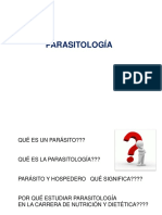 1. Primera Clase Parasitología Generalidades y Conceptos