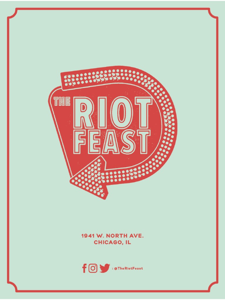 Riot Feast Menu | PDF