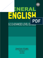 G.C.E. (Advanced Level) General English