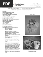 Plans For A Home Made 25 Gallon Compost Tea Brewer - Oregon State ...
