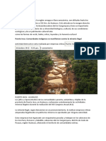 Minería ilegal depreda bosques en Puerto Inca