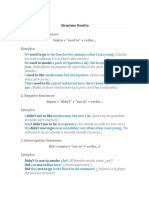 Used to Structure: Affirmative, Negative, and Interrogative Examples