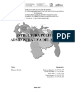 Estructura Político, Administrativa Del Estado