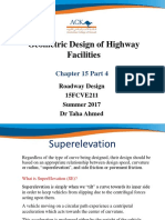 Geometric Design of Highway Facilities: Chapter 15 Part 4