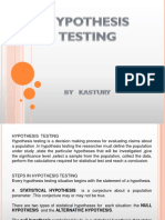 Chapter 8 Hypothesis Testing of the Mean -One Population