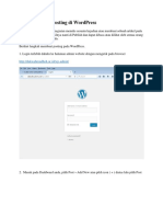 Cara Membuat Posting Di WordPress
