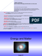 Unit 2 PP-matter and Energy