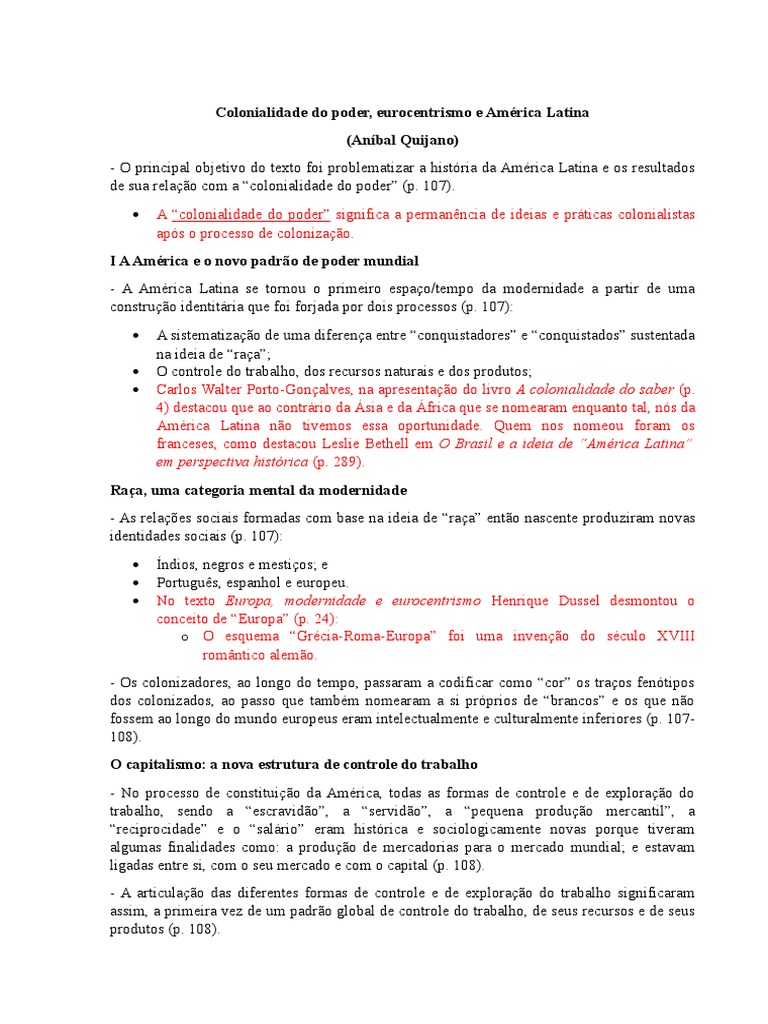 A Colonialidade Do Saber - Colonialidade Do Poder, Eurocentrismo e ...
