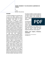 Elaboración y aplicación de abono orgánico en Cororo