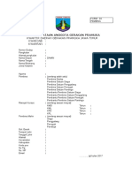 Form Pendataan Anggota Pramuka