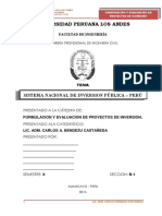 Monografia Sobre El Snip en El Peru 1 PDF