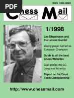 1998 - Chess Mail #1 | PDF | Chess Theory | Traditional Board Games