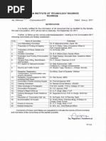 Indian Institute of Technology Roorkee Roorkee: Notification