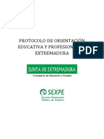 Protocolo de Orientación Educativa y Profesional de Extremadura