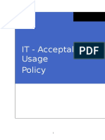 IT Acceptable Usage Policy Summary