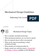 Mechanical Design Guidelines for Ballooning Unit Lecture 1