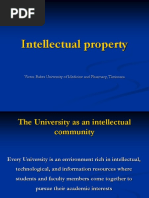 Intellectual Property: Victor Babes University of Medicine and Pharmacy, Timisoara