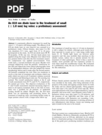 An 810 NM Diode Laser in The Treatment of Small ( 1.0 MM) Leg Veins: A Preliminary Assessment