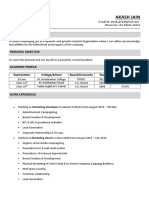 Akash Jain CV