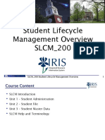 1 SLCM - 200 Student Lifecycle Management Overview