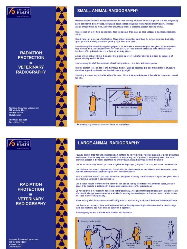 X-Ray PPE Guidelines for Veterinarians | PDF | Radiation Protection ...