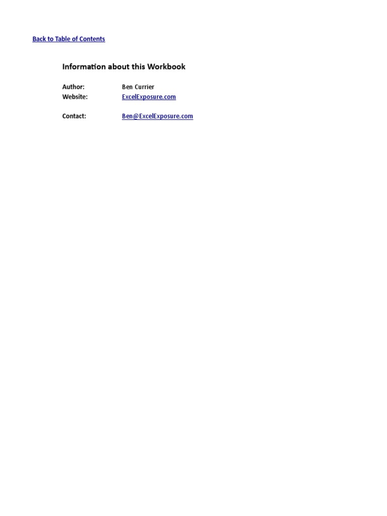Excel Exposure Master Lesson Workbook | PDF | Microsoft Excel ...