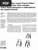 Os Efeitos dos Laços Fracos Sobre os Laços Fortes