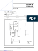 High voltage 600V power MOSFET for switching regulator applications