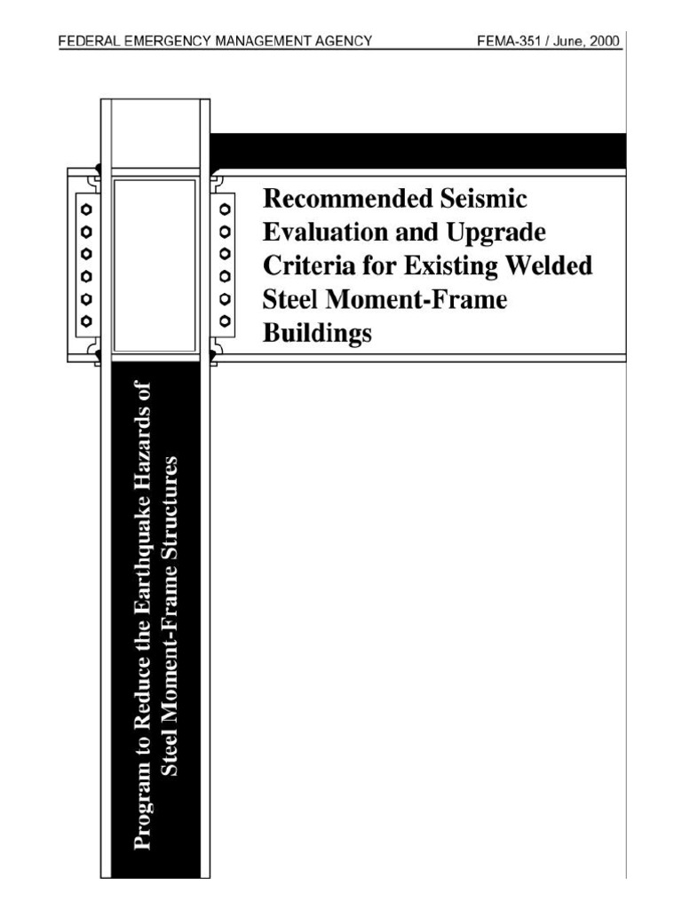 FEMA 351 Recommended Siesmic Evaluation and Upgrade Criteria For Welded ...