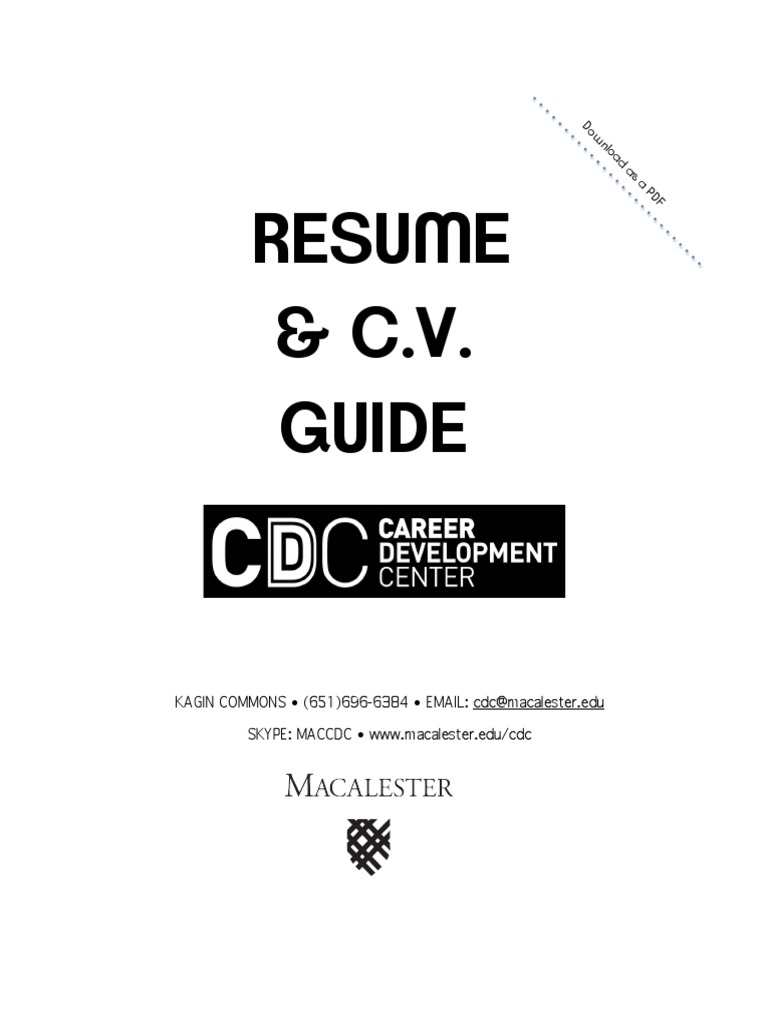 Resume and CV Writing Guide | PDF | Résumé | Employment