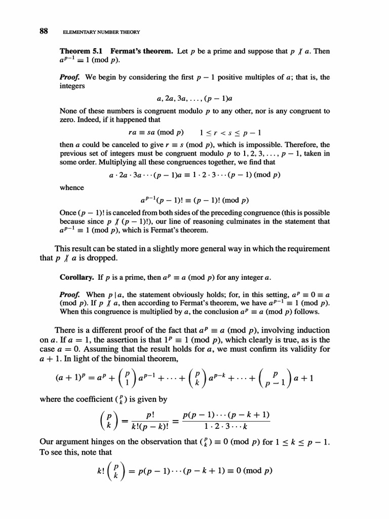 Elementary Number Theory - David Burton 7 Ed 99 | PDF | Theorem ...
