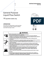 Series FS4-3T General Purpose Liquid Flow Switch: Instruction Manual