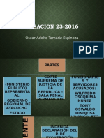 Casación 23-2016 anula condena por simulación de emergencia en proceso de exoneración