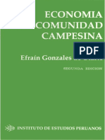 Gonzales de Olarte, Efrain - Economía de La Comunidad Campesina