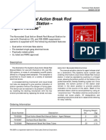 Noncoded Dual Action Break Rod Manual Alarm Station - "Agent Release"