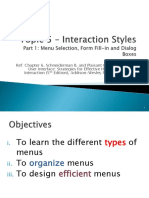 5-InteractionStyles1 - Menu Selection, Form Fill-In and Dialog Boxes