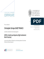Certificado UPValenciaX GP201x - EdX