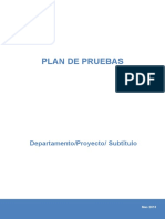 Plantilla Plan de Pruebas