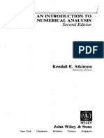 An Introduction To Numerical Analysis: Second Edition