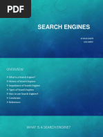 Search Engines: by Bhaswanth 16311A0507