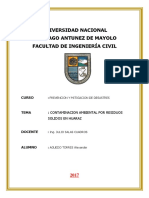 Contaminacion Ambiental Por Residuos Solidos