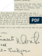 Martha Graham Letter To Aaron Copland, September 5, 1943