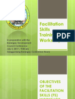 Facilitation Skills Training