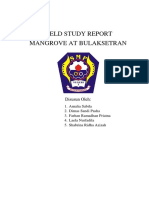 Field Study Report Mangrove at Bulaksetran: Disusun Oleh