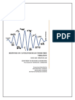 Response of Cantilever Beam Under Free Vibration