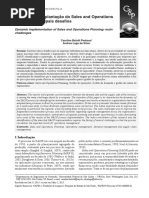 Dinâmica de Implantação Do Sales and Operations