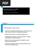 Introduction To HPC: Content and Definitions