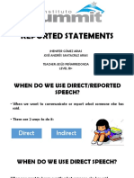 Direct and Reported Speech