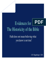 Historicity of Bible