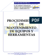 Pc-Alm-004 Procedimiento Mantenimiento de Equipos y Herramientas